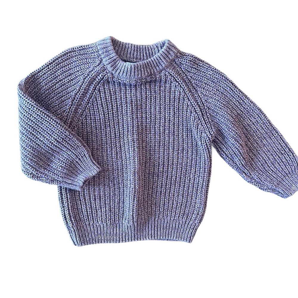 Zara Maroon Cable Sweater 2-3Y